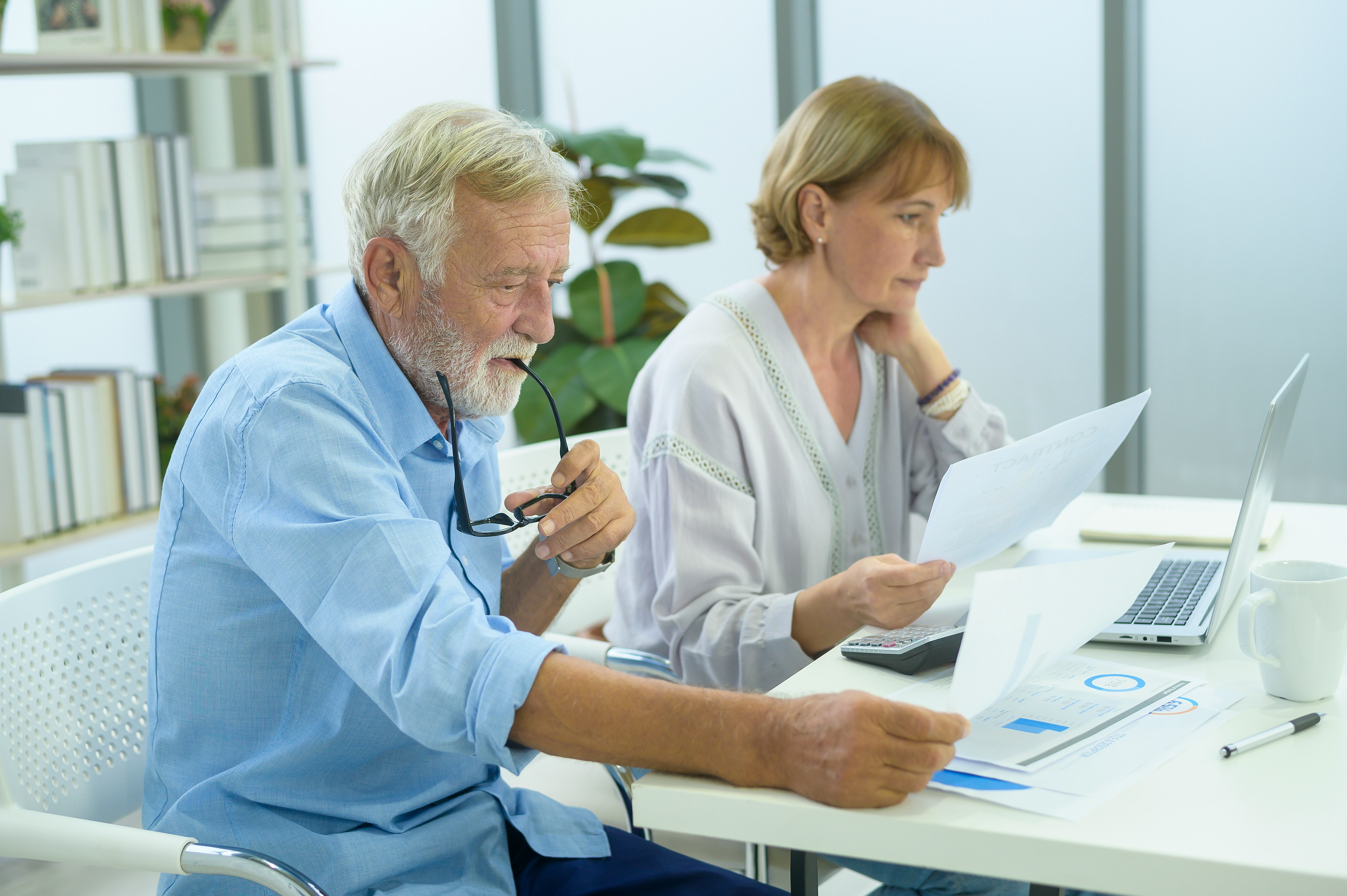 Retirement planning meeting